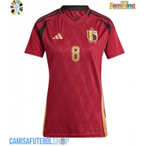 Camisa de time de futebol Bélgica Youri Tielemans #8 Replicas 1º Equipamento Feminina Europeu 2024 Manga Curta